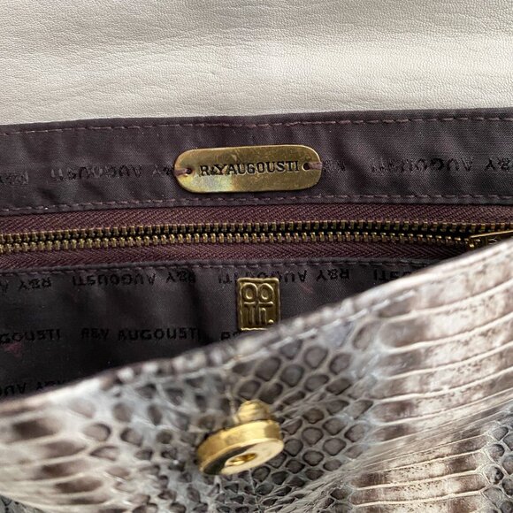 R&Y Augousti Snakeskin Clutch - Picture 3 of 7